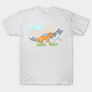 dogs on a walk T-Shirt